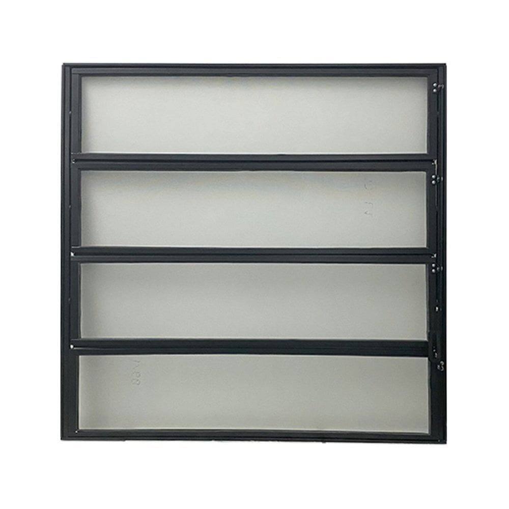 Janela Vitro Basculante 80cm x 80cm Linha Modular Preto