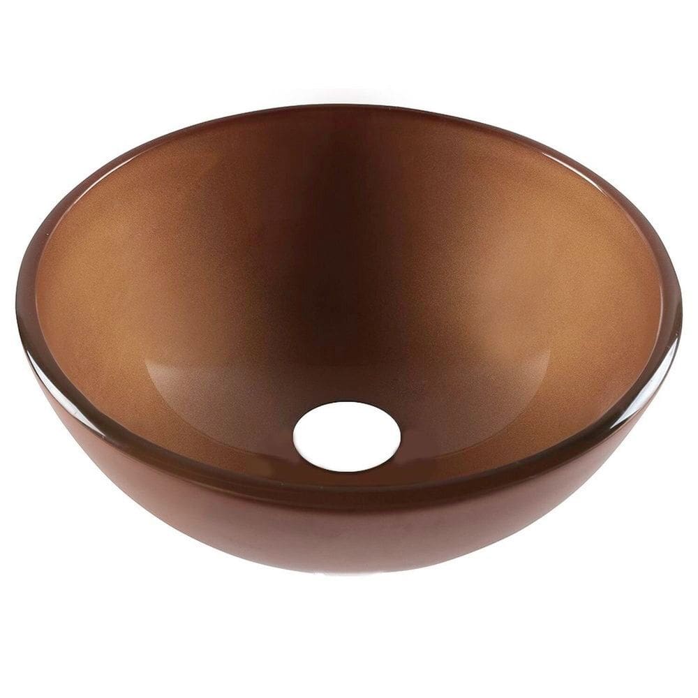 Cuba de Vidro 31cm X 11,5cm sem Válvula Jaspe Astra Ouro