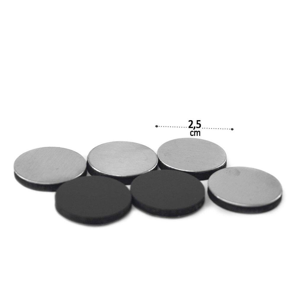 Imã Decorativo 06 Peças 2,5cm Para Recados - Tudo em Caixa
