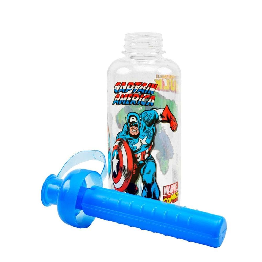 Garrafa de Plástico 550ml Squeeze Gelo Marvel - Tudo em Caixa