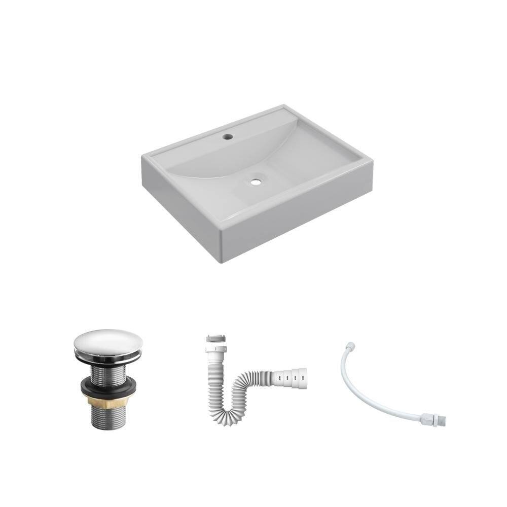 Kit Cuba RT49 C/Válvula Click 1``G + Sifão Pvc + Flexível