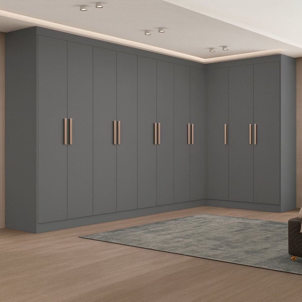 Guarda-roupa Modulação 11 Portas Canto Paris Onix