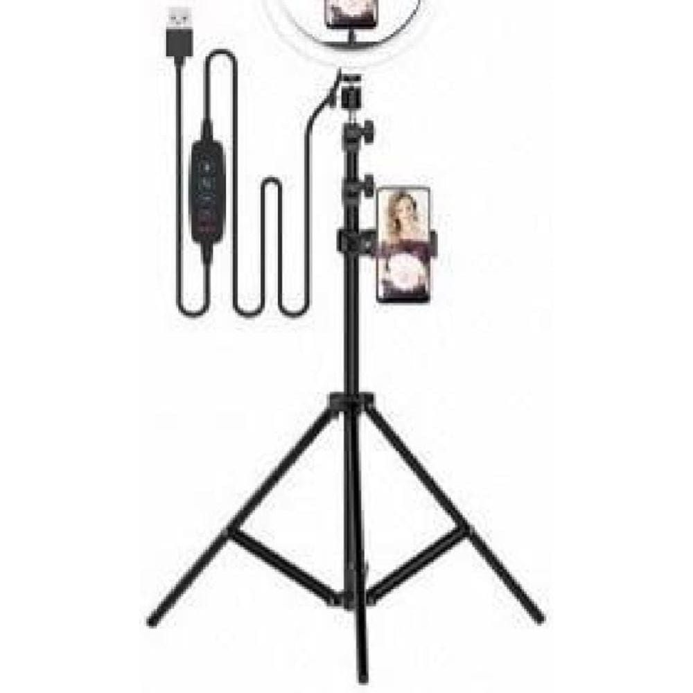 Ring Light Completo Iluminador Portátil + Tripé 2M 10 Pol