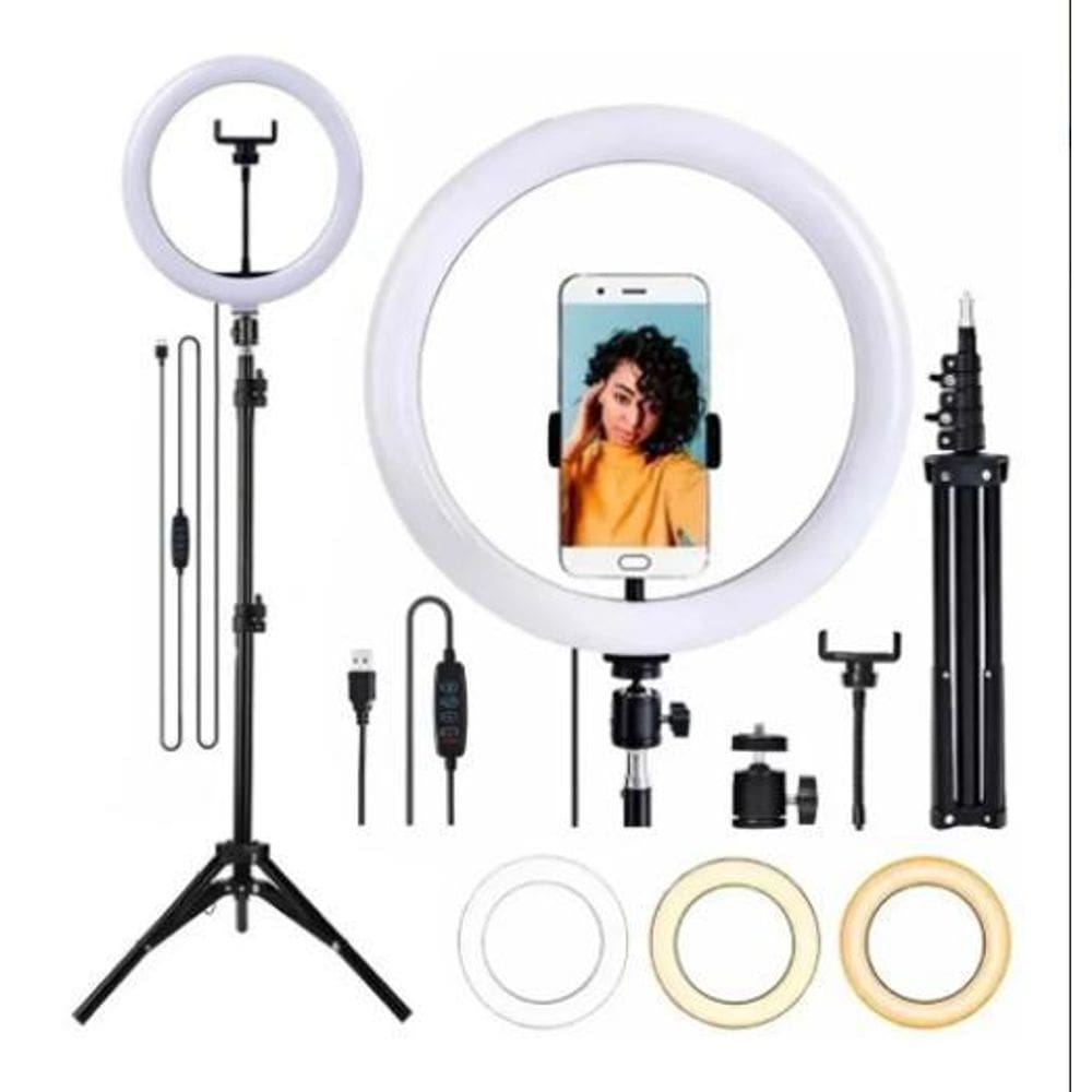 Ring Ligth - 26 Cm 10`` + Tripé 1.6 Metros