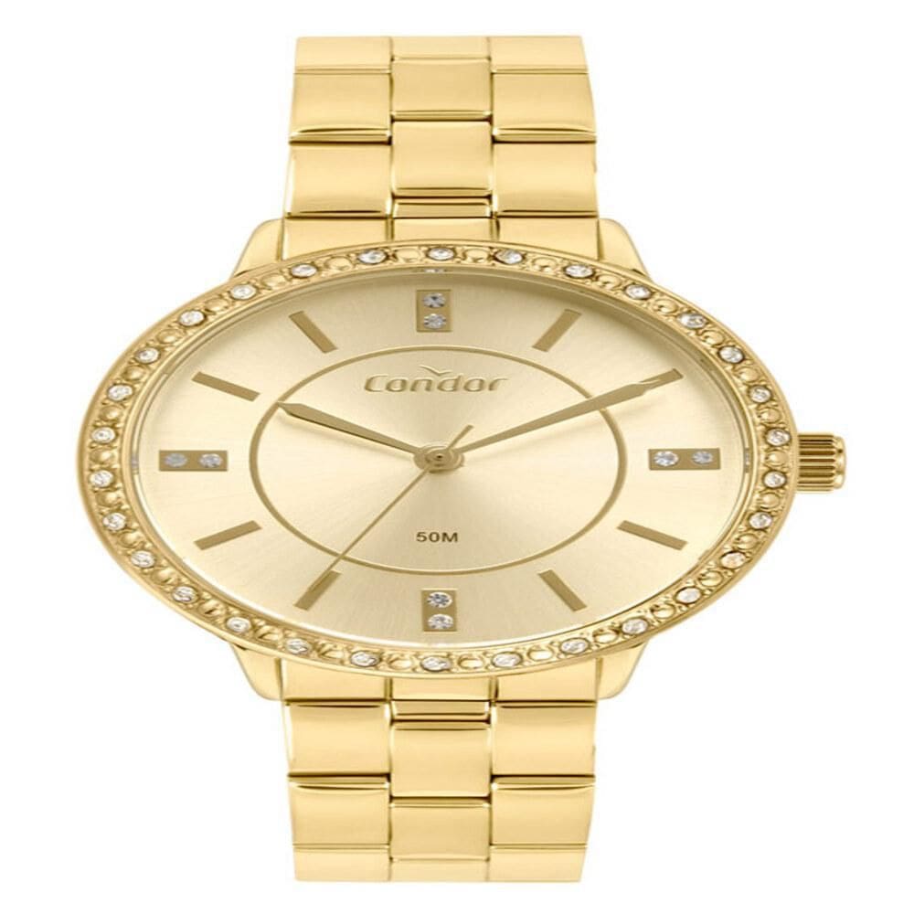 Relógio Condor Feminino Elegante Dourado Co2036Mvy/4X