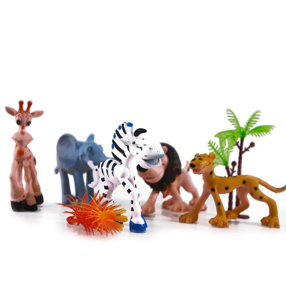 KIT Animais de Plástico 05 Peças Selva - Tudo em Caixa