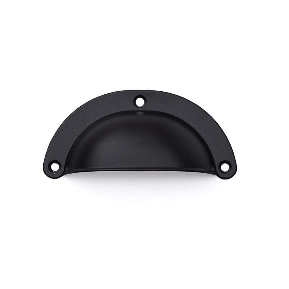 Puxador Concha Colonial Preto Para Moveis Com 8 Unidade