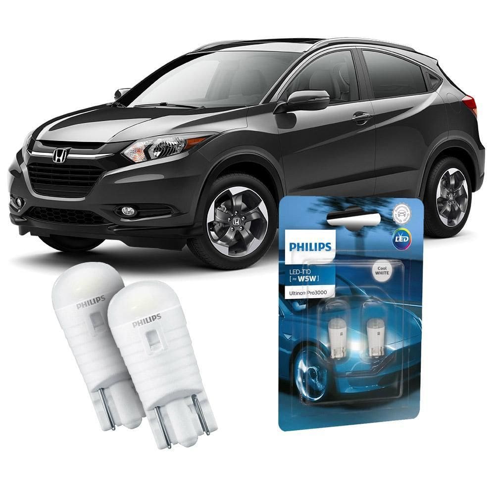 Par Lâmpada Led Farolete Honda Hrv Philips Ultinon
