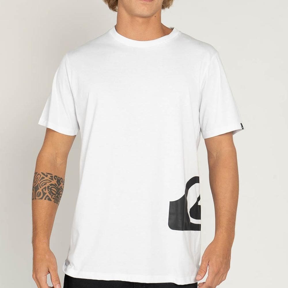 Camiseta Quiksilver Side Logo WT25 Masculina Branco