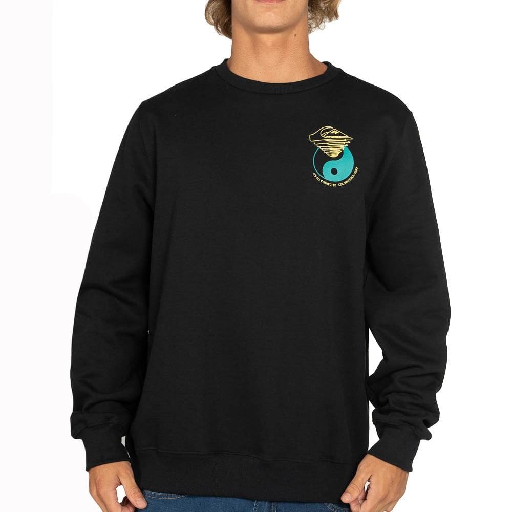 Moletom Quiksilver Careca Hypnotic Wave WT25 Masculino Preto