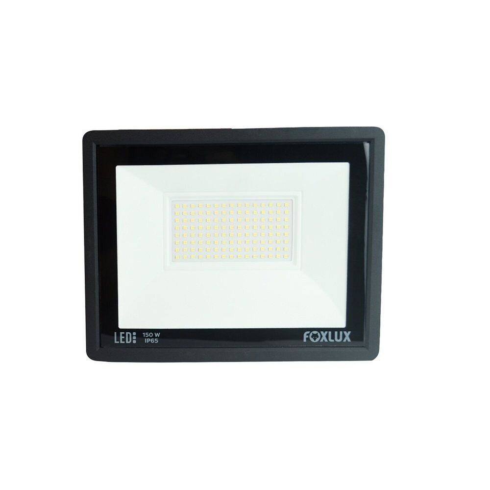 Refletor Led 150w Bivolt Luz Fria Foxlux Preto