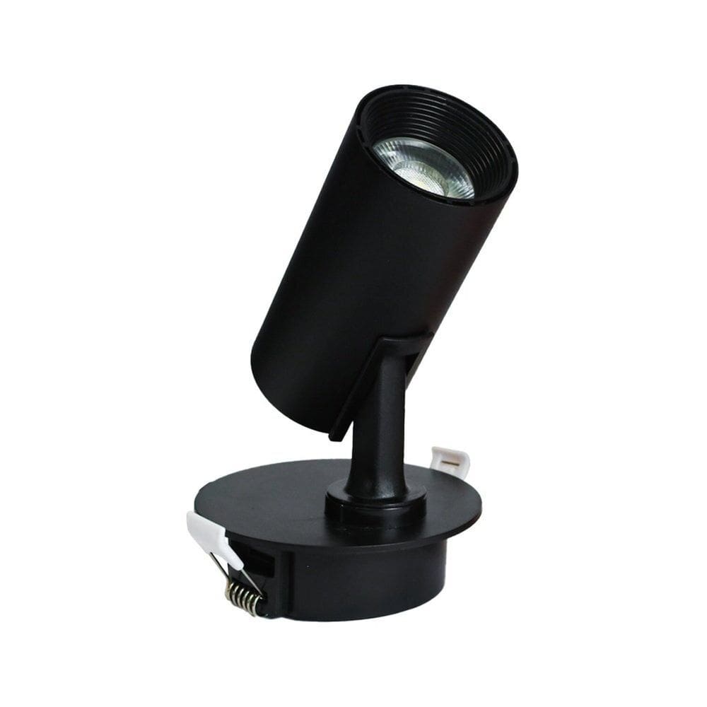 Spot Led Direcionável Embutir 12w 6500k Bivolt Foxlux Preto