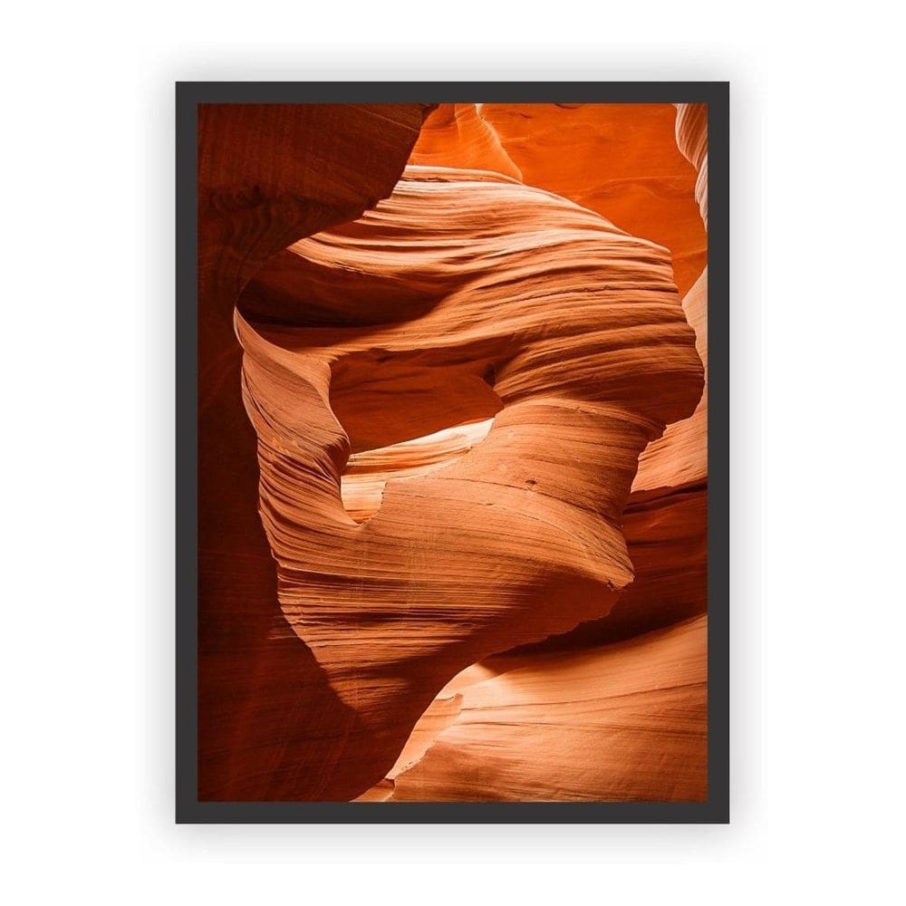 Quadro Decorativo Paisagens Variadas Moldura Preta Mod 07