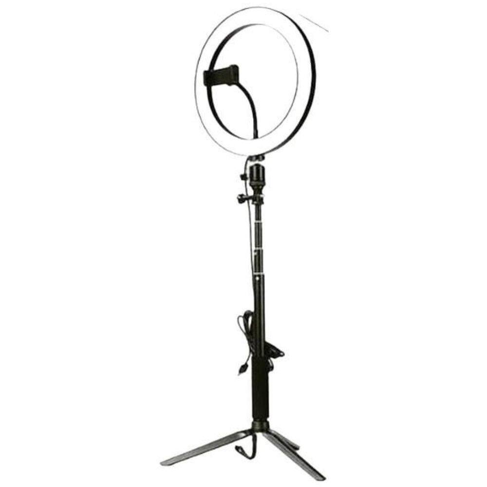 Ring Light Completo Iluminador Portátil 26Cm + Tripé 2Metros