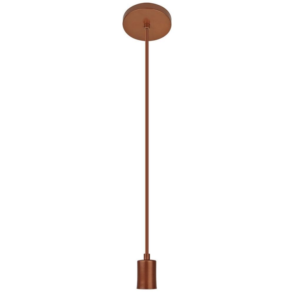 Pendente Cobre Luminária Solaris Cabo Slim Fio E27