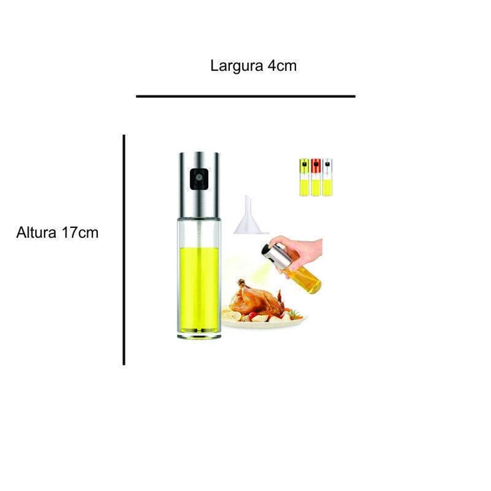 Spray De Oléo Gourmet Cozinhar 100 Ml De Aço Inoxidável