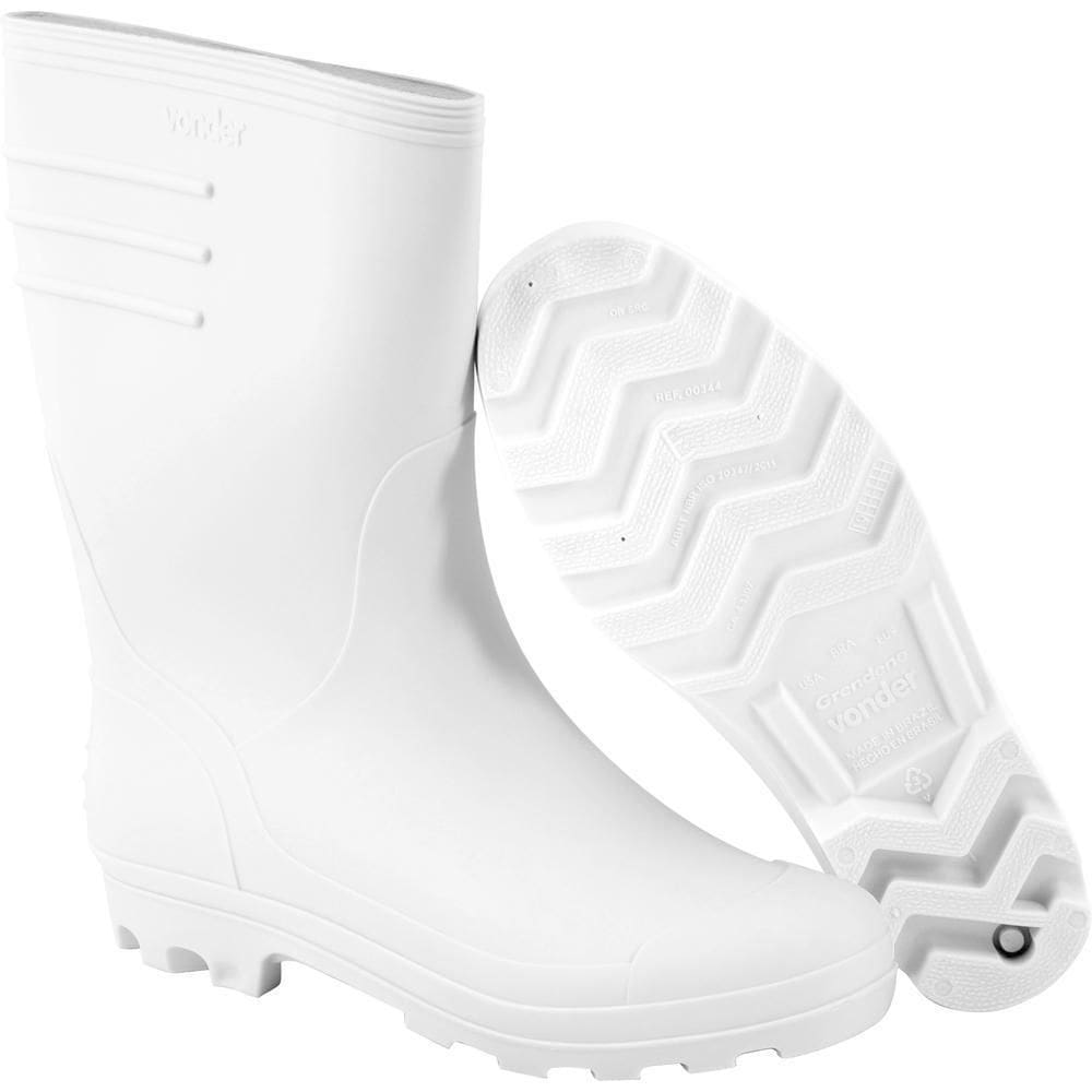 Bota Pvc Vonder Branca Com Forro 39