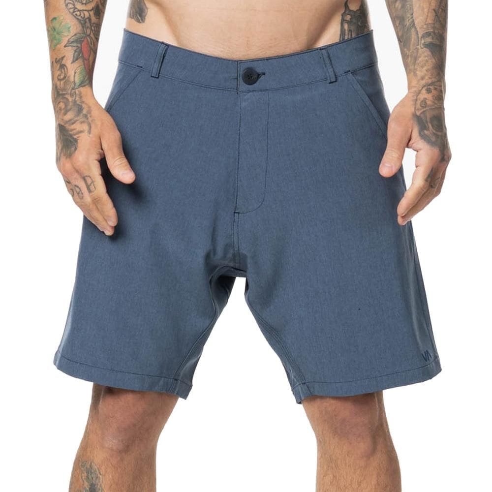 Bermuda RVCA Back In Hybrid 18" WT24 Masculina Marinho