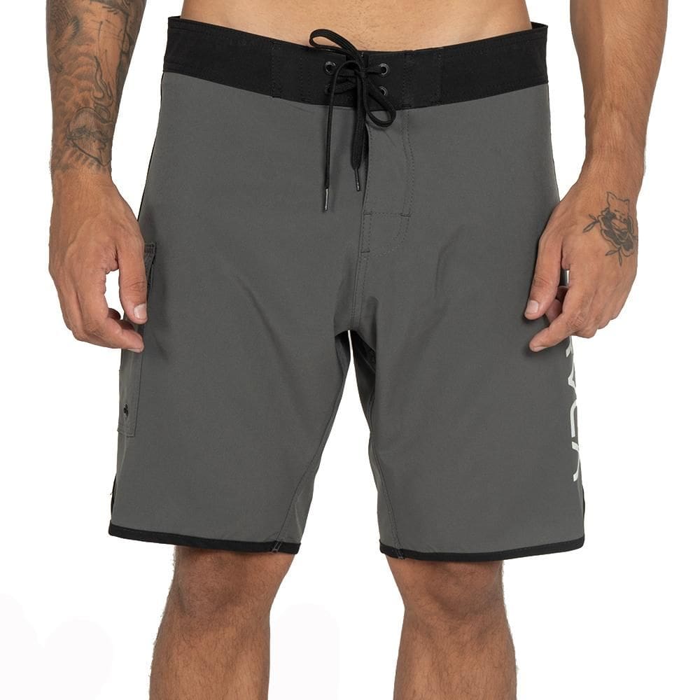Bermuda RVCA Eastern Color 18" WT25 Masculina Cinza