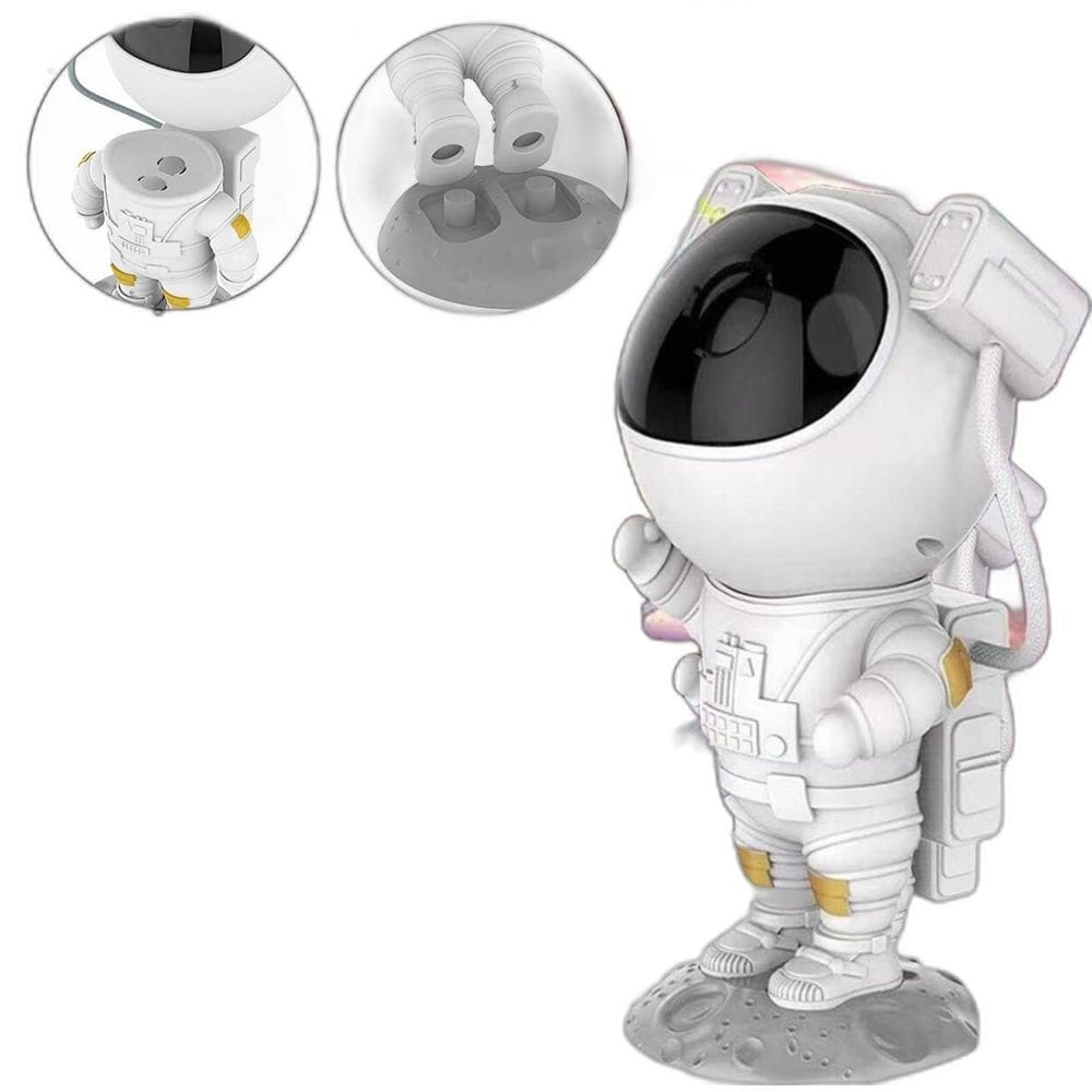 Projetor Luz Noturna Astronauta Luminária Efeito Galaxia
