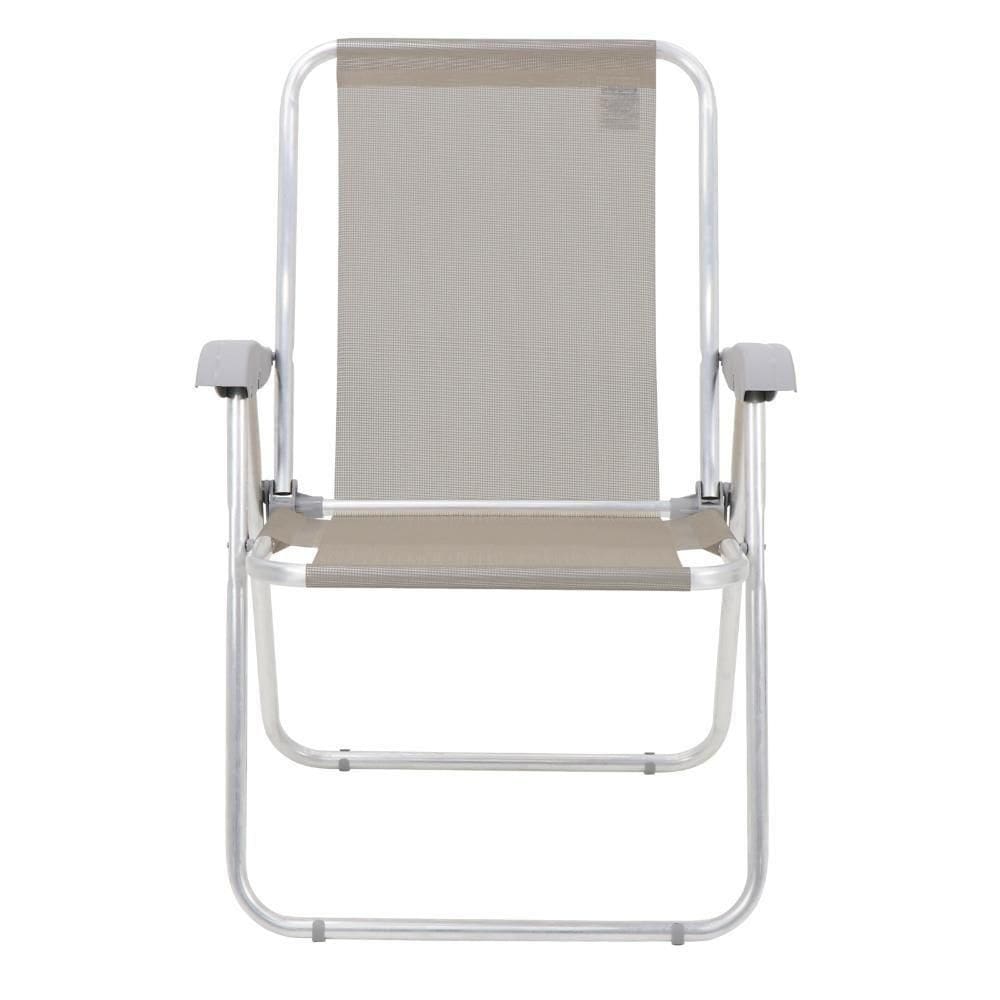 Cadeira Tramontina Creta Master Alumínio Camurça