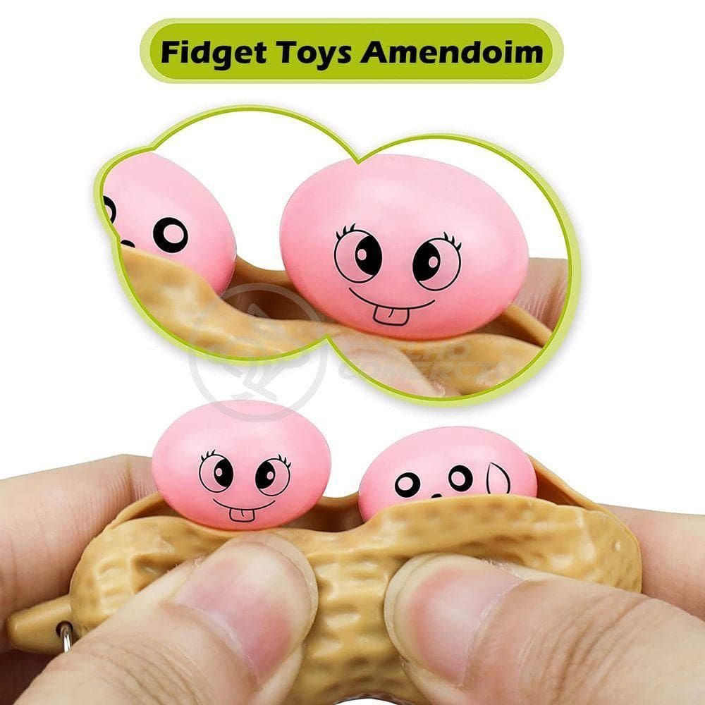 Chaveiro Amendoim Fidget Toy Anti Tiktok Relaxa