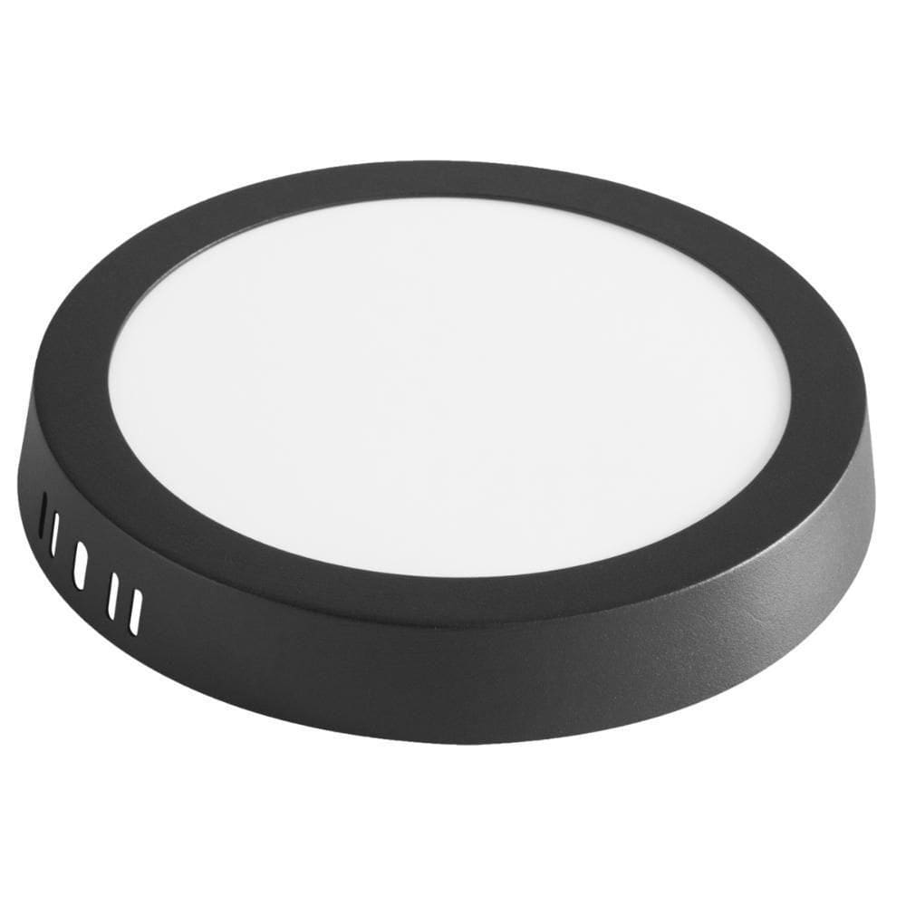 Plafón De Cinta Led Tramontina Cuadrado De Sobreponer Negro 12 W 3000 K 840 Lm Luz Cálida