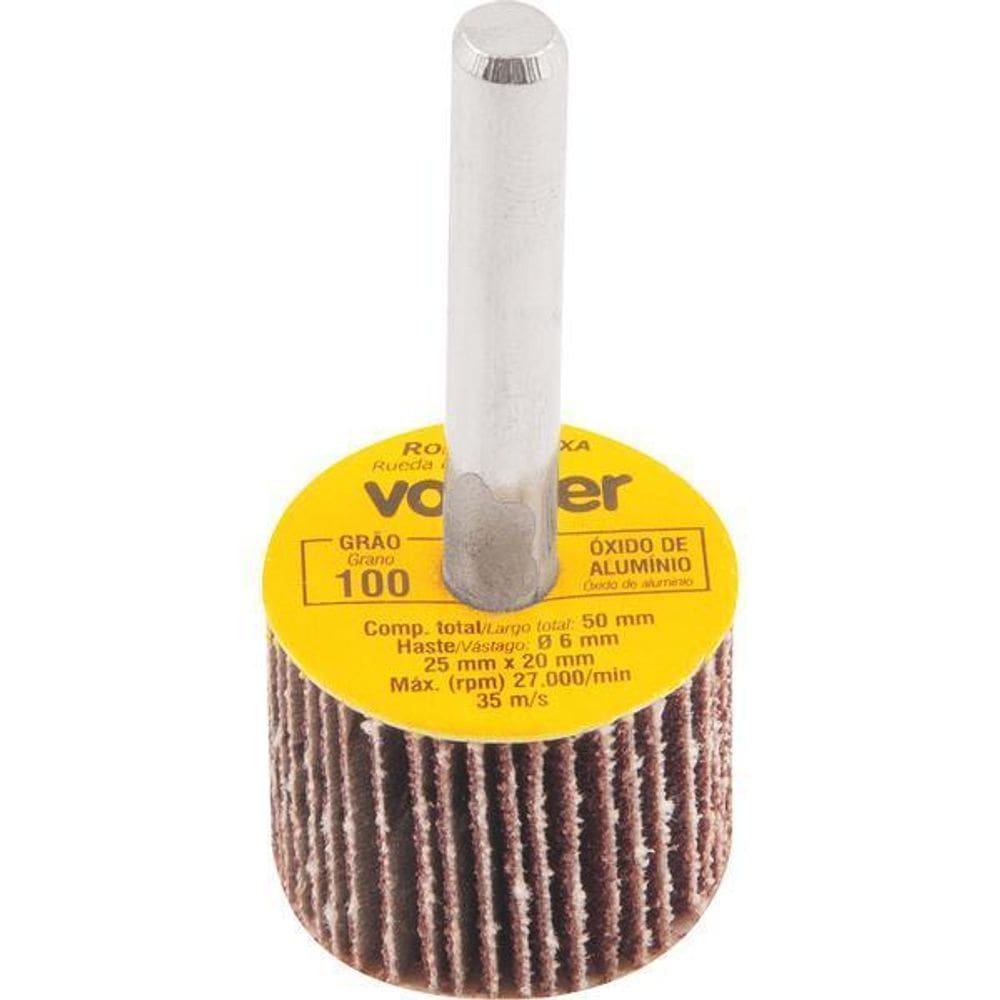 Roda De Lixa 25X20Mm Com Haste G100 Vonder
