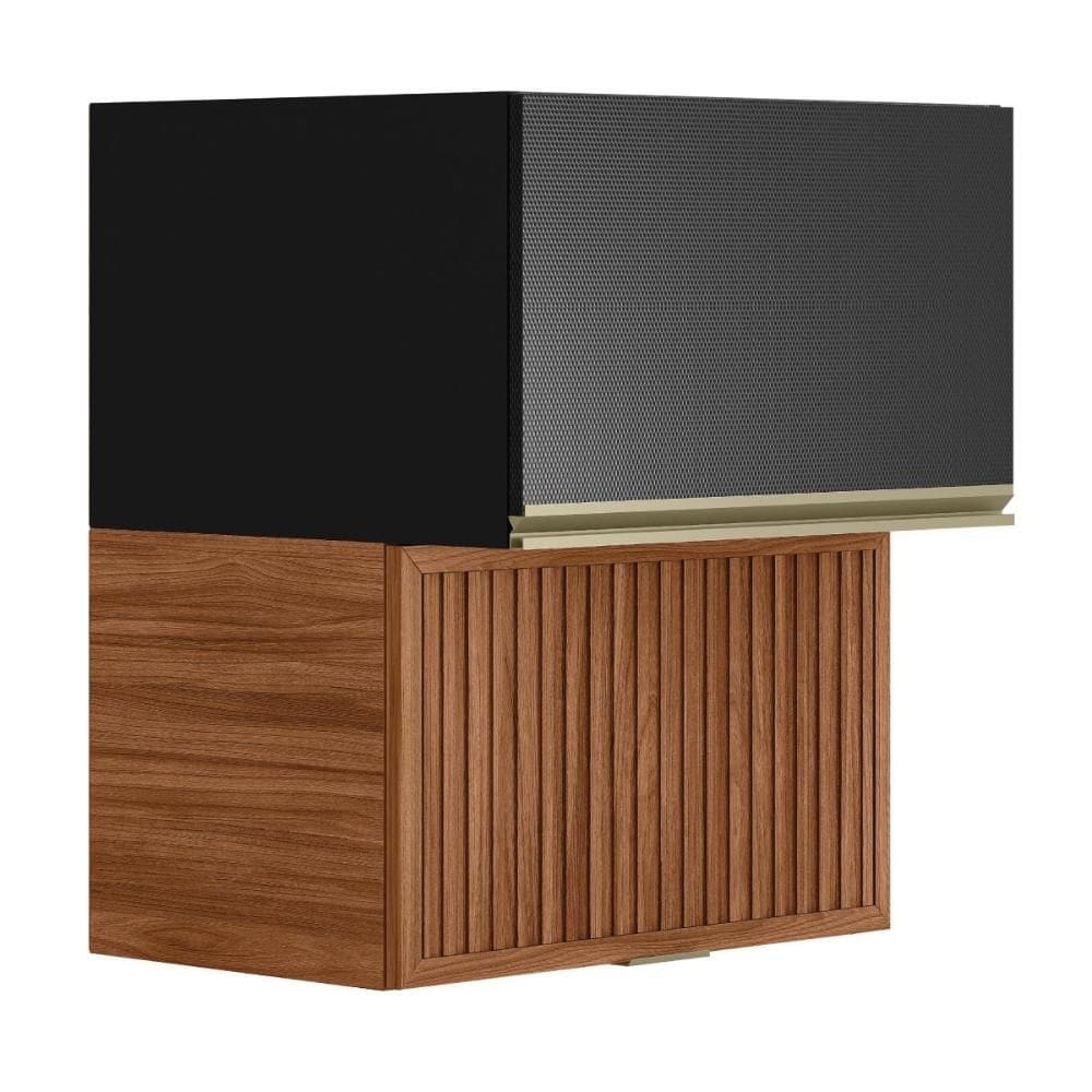 Armário Aéreo Proença 60cm Basculante 1 Porta MDF e 1 Porta Ripada - Demartêz