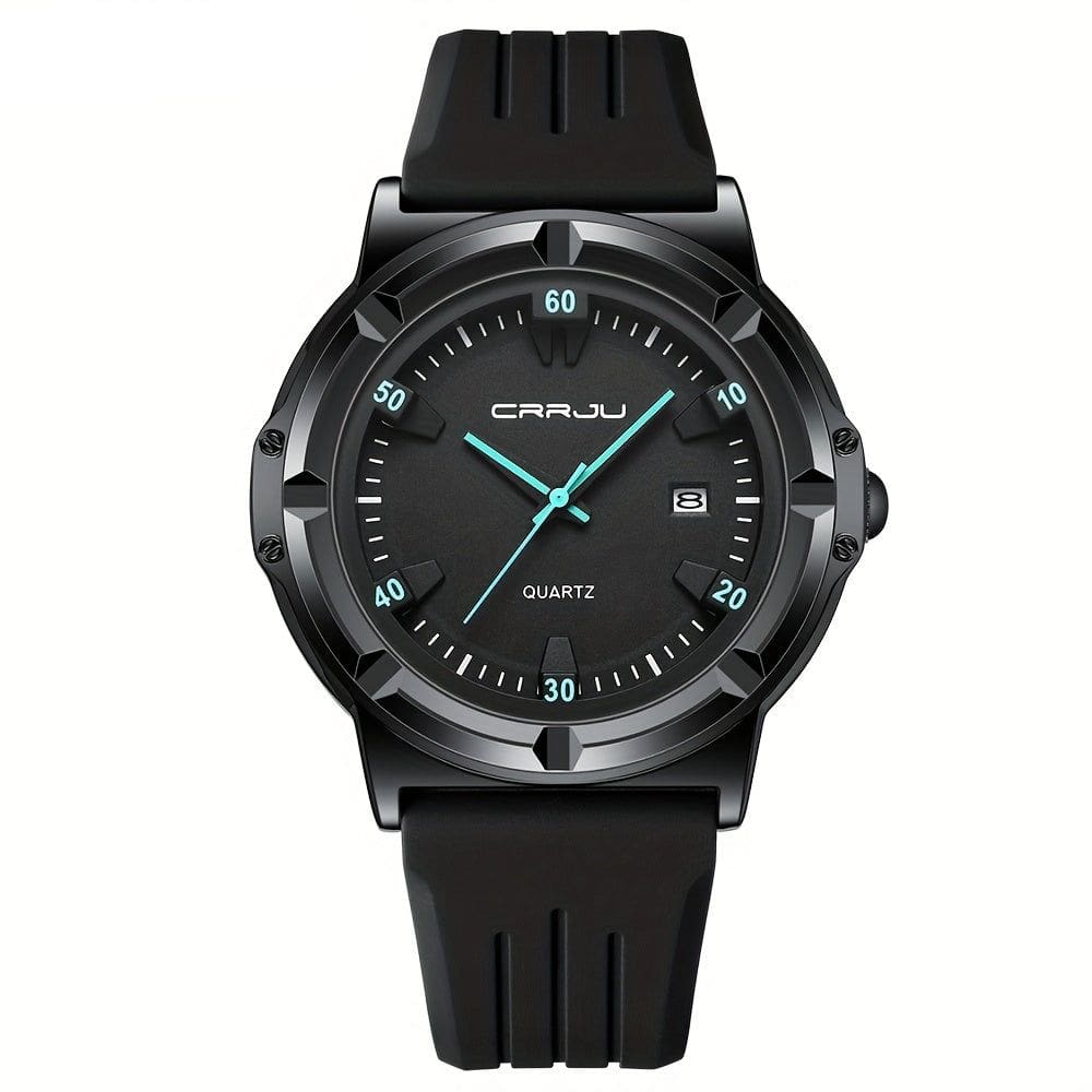 Relógio Analógico de Quartzo com Pulseira em Silicone  Design  Esportivo