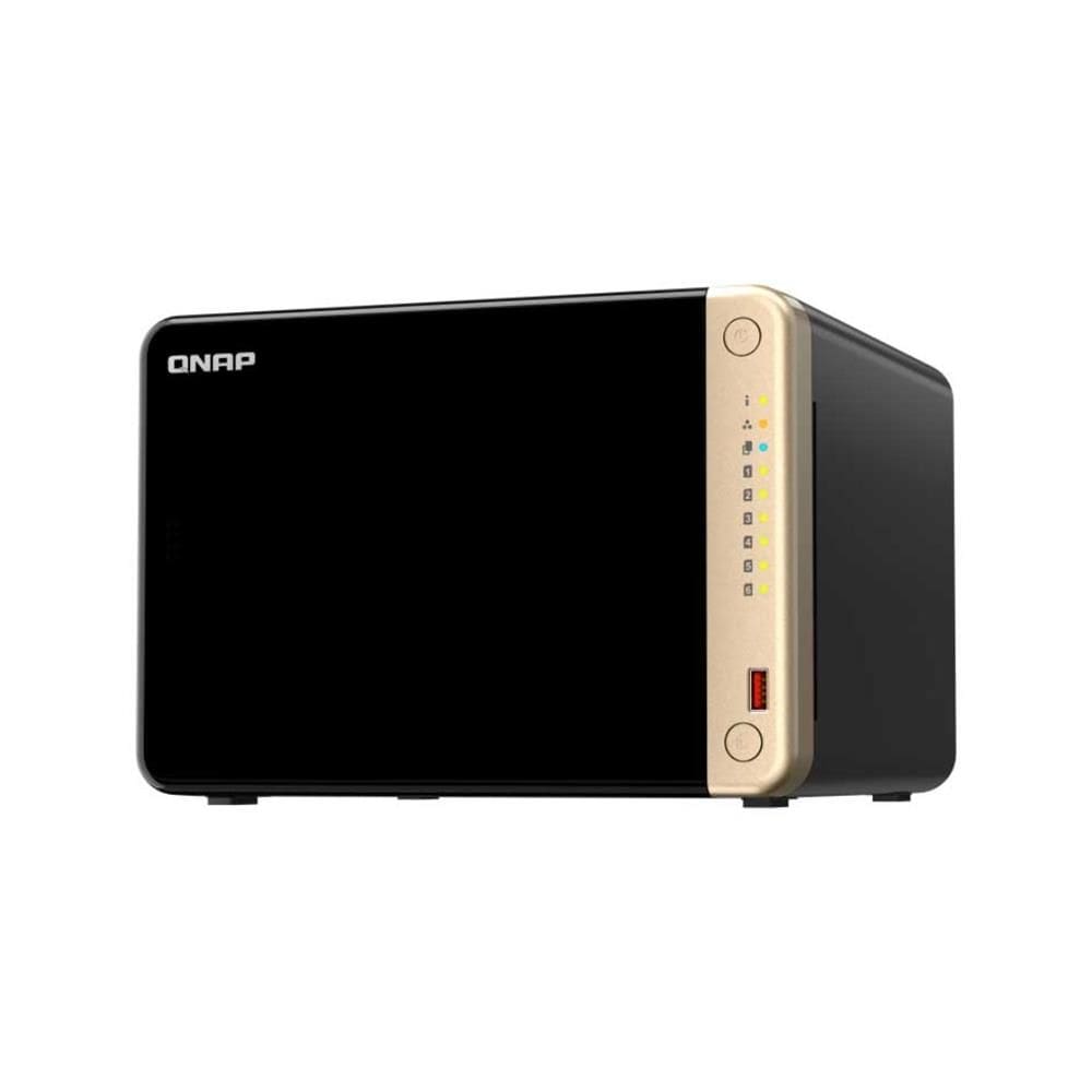 Storage Nas Qnap Celeron N5095, 8GB, 2.5 Gigabit Torre, 6 Baias
