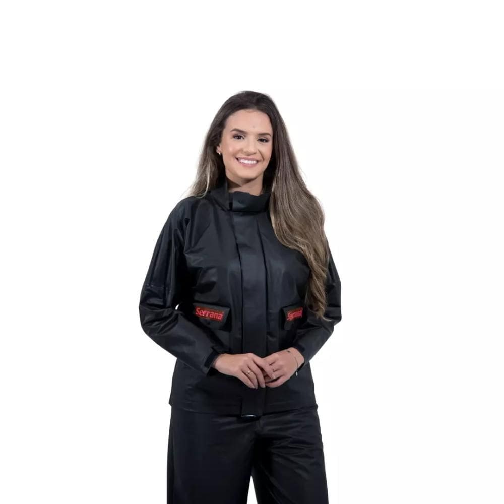 Capa de Chuva Motoqueiro Feminina Serrana Protercapas Tamanho EG