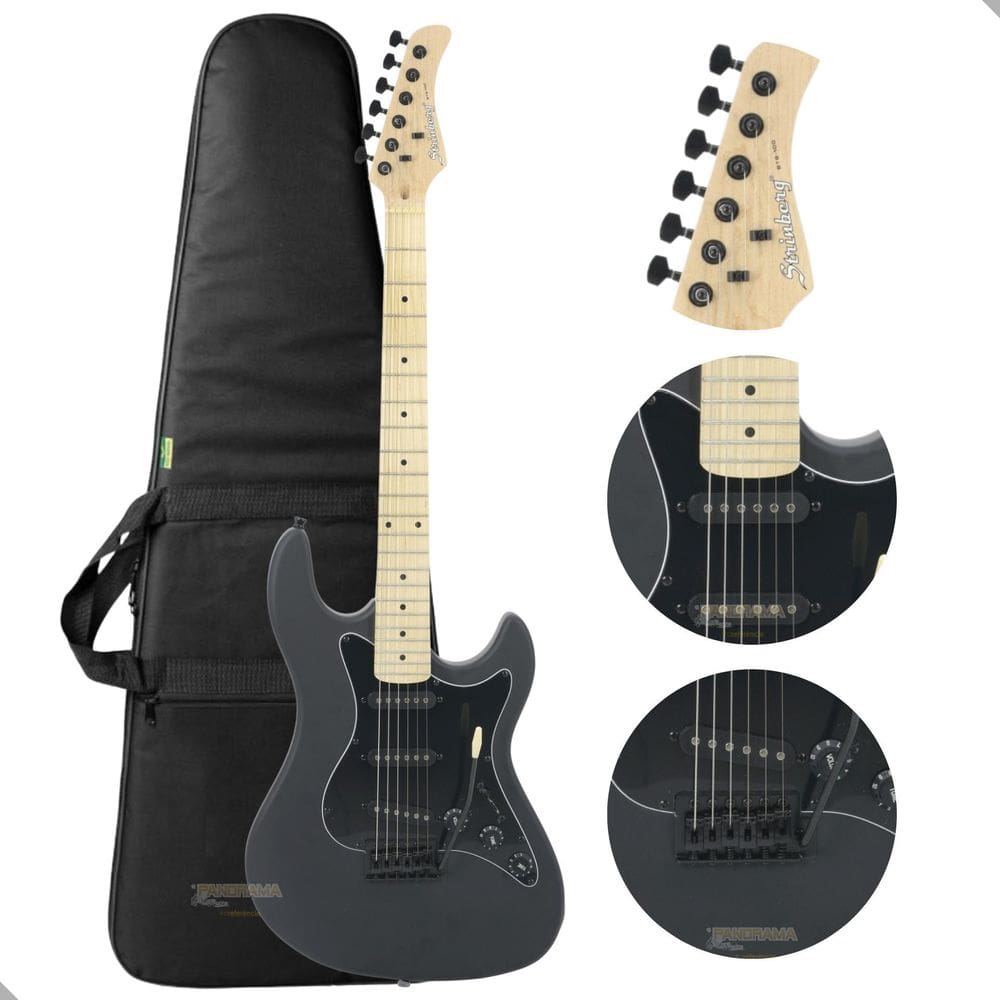 Guitarra Strato Strinberg Sts100 Bks + Capa