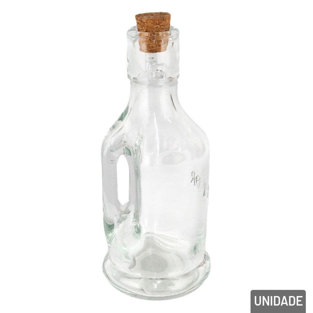 Galheteiro de Vidro 200ml com Tampa de Rolha - Tudo em Caixa