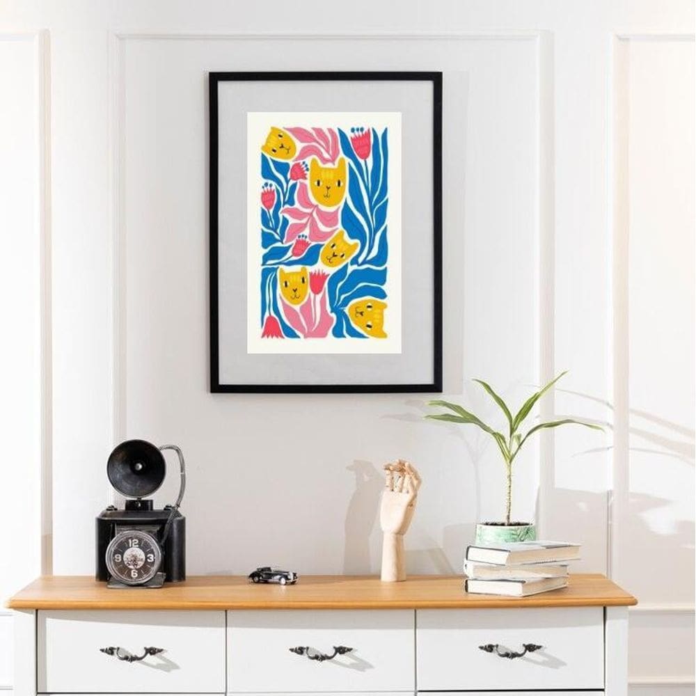 Quadro Arte Matisse Gatos - 60X48Cm