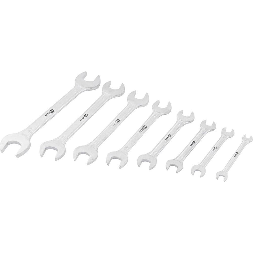 Jogo Chave Fixa 6-22Mm Aço Carbono Com 8 Peças Estojo Plásti