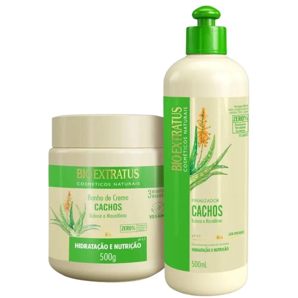 Kit Bio Extratus Cachos Banho Creme 500Ml+Finalizador 500G