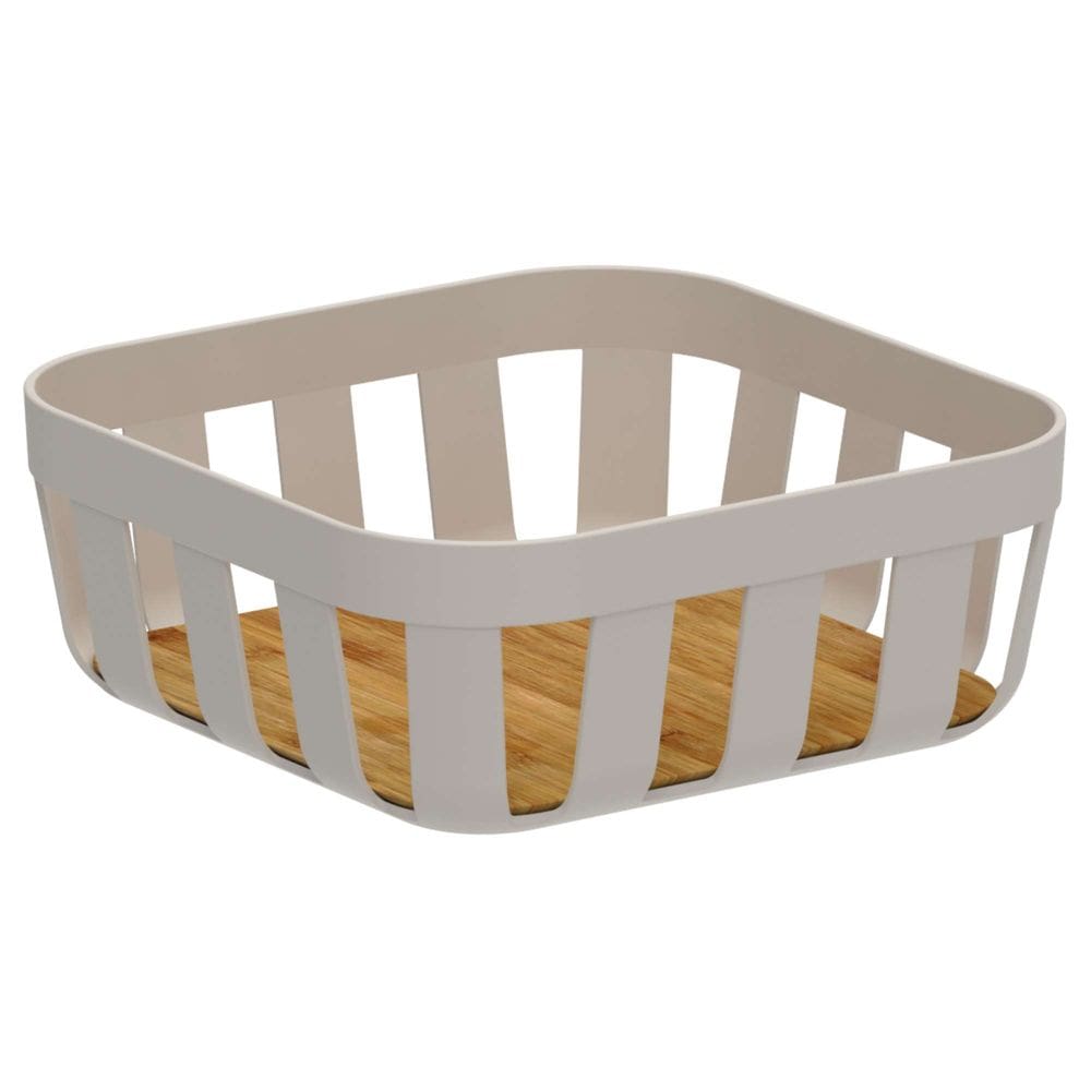 Cesto de Pão Lume Bege 24cm - Ou