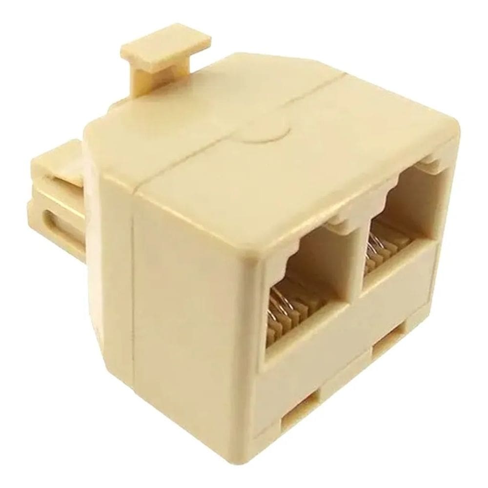 Adaptador Rj11 Duplo Conecte 2 Aparelhos Em 1 Entrada 10Pçs