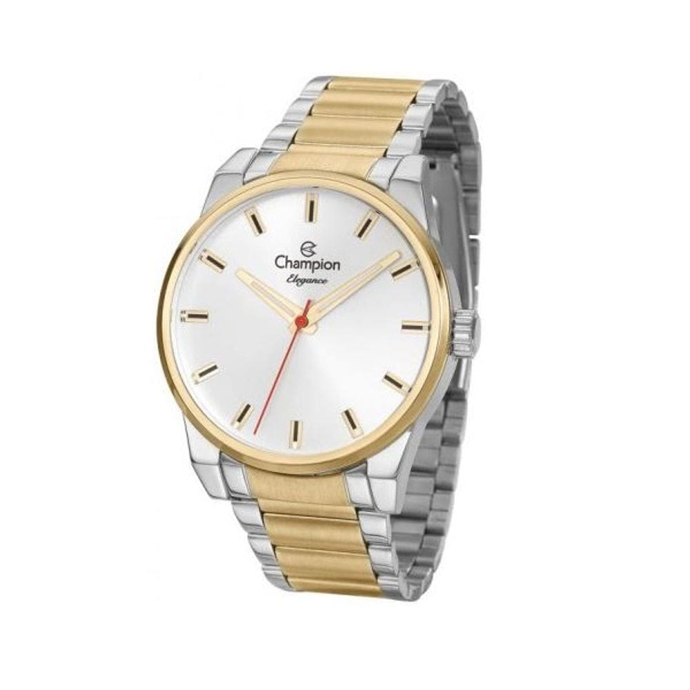 Relógio Feminino Prata com Dourado Champion CN27590B