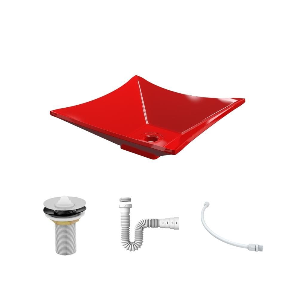 Kit Cuba L34 C/Válvula 1`` (2,6cm) + Sifão Pvc + Flexível