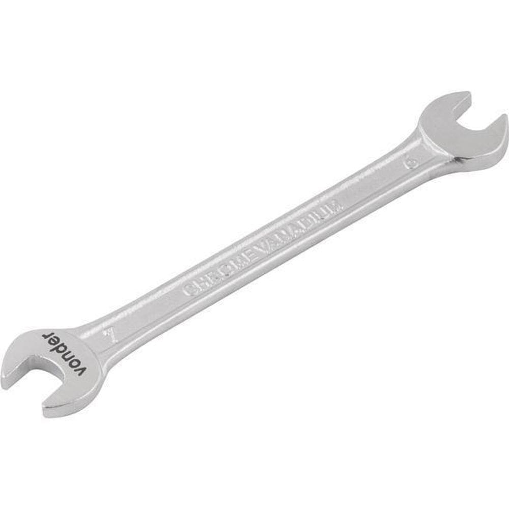 Chave Fixa 06X07Mm Cromo Vanádio Fosco Cartela Vonder