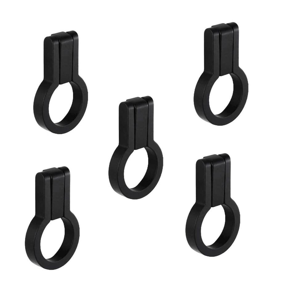 Kit 5 Puxador Antique Ponto Zen Preto Zp5404.24 Móveis