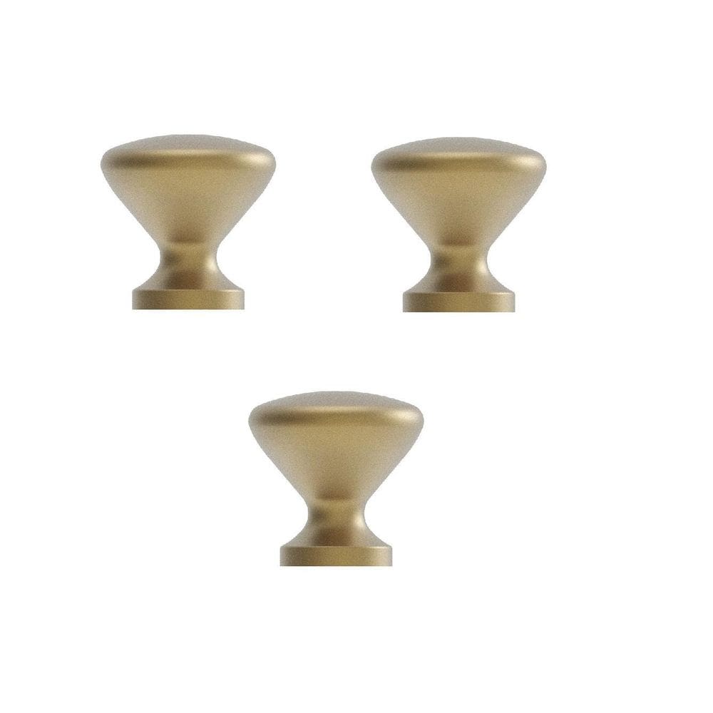 Kit 3 Puxador Cup Zen Dourado  Dourado Fosco  Zp5238.955