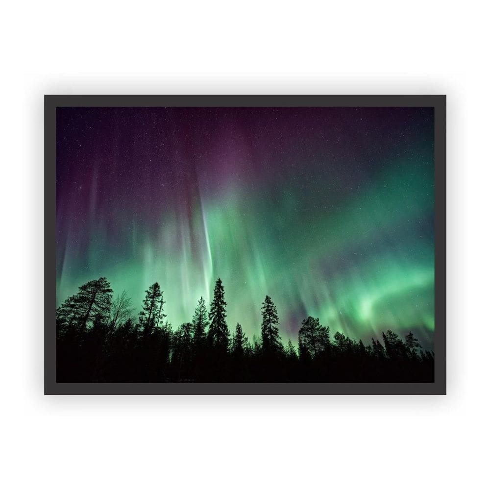 Quadro Decorativo Paisagens Variadas Moldura Preta Mod 31