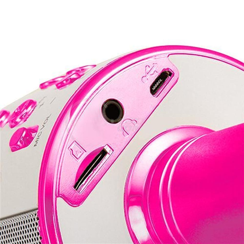Microfone Bluetooth Wster Ws-858 Alto-Falante Karaokê Show