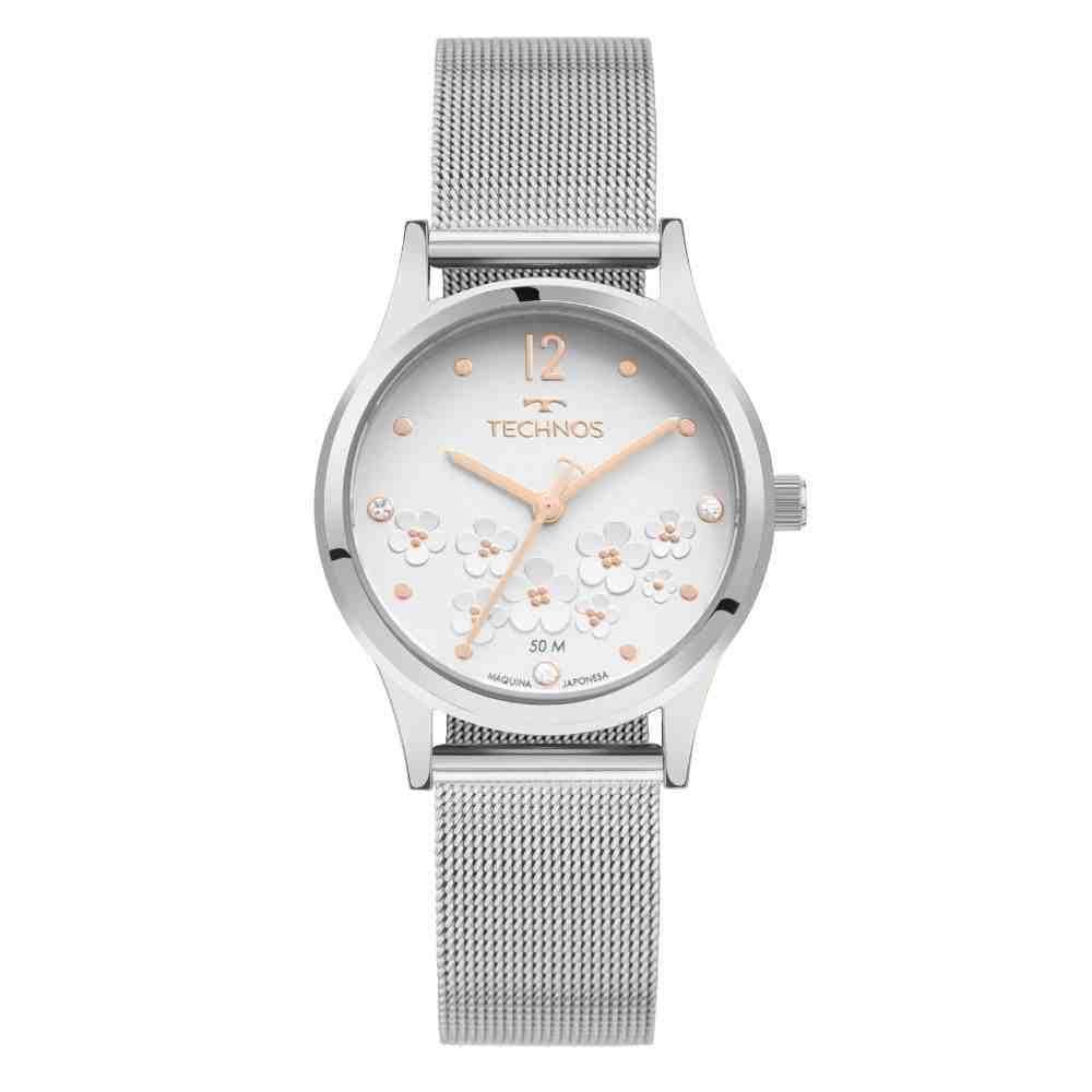 Relógio Technos Trend Prata Feminino 2036Nau/1K