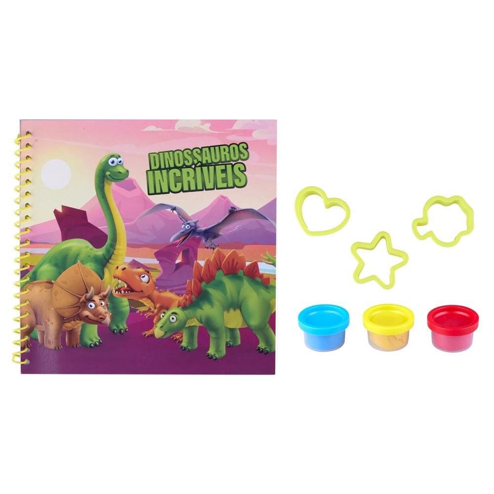 Livro Hora De Modelar Dinossauro DCL