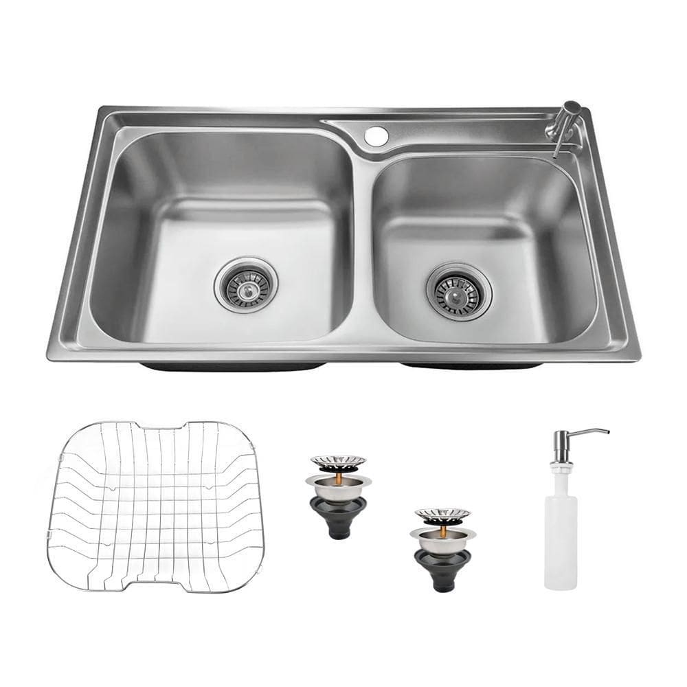 Cuba Dupla Gourmet Inox Com Acessórios Para Cozinha