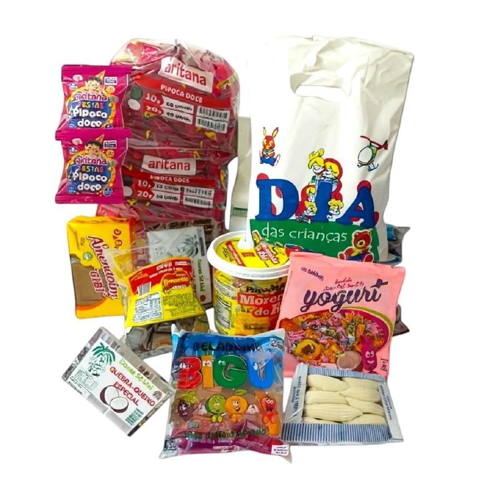 Kit Para 100 Saquinhos Doces Festa Dia Das Crianças